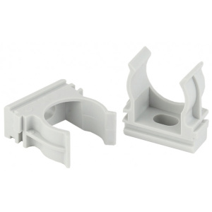 Крепеж-клипса д/трубы d-16мм (серый) (10шт) ЭРА Б0043233 / SQ0405-1001