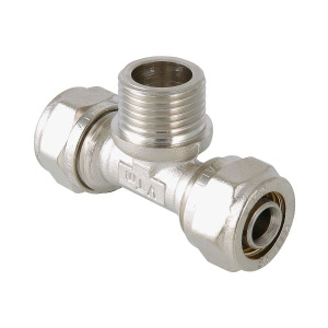 Тройник с нар.резьбой 26*1"*26 ц/щ/ц  VaItec 333