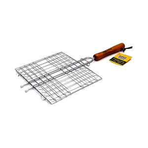 Решетка-гриль 23*20*1,5см плоская сталь/дерево BBQ TIME 80-017  259829 Решетка-гриль 23*20*1,5см плоская сталь/дерево BBQ TIME 80-017  259829