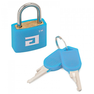 Замок навесной д/чемоданов  ВС1Л-20 голубой 2,8мм Аллюр