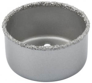 Коронка кольцевая по кафелю карбидная, глубина пропила 25мм 54мм (16570)