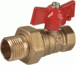 Кран шаровый 1/2" с американкой 25703