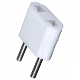 Переходник-евро АДАПТЕР плоск.10А бел.