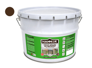 Грунт эмаль по металлу НАММЕR шоколадный (10кг)