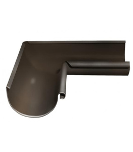 Угол желоба внутренний Д=125 (RR 32) коричневый