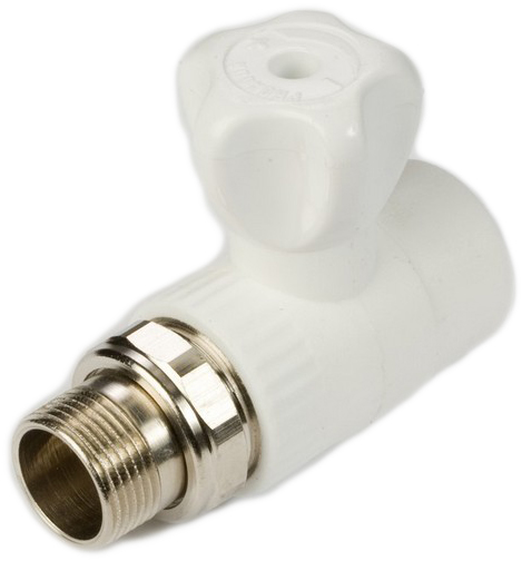 Кран шаровый для радиаторов 25*3/4" НР с амер. прямой 60153/47335