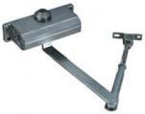 Доводчик дверной алюм.на стальной тяге 45-65кг серый 66272