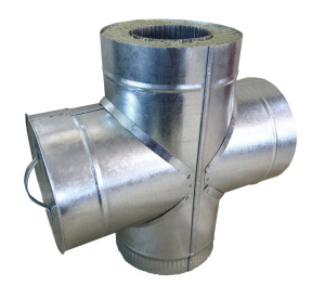 Сэндвич-четверник с заглушкой и ручкой 150/220 нерж.