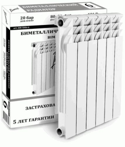 Радиатор биметалл 500 BIMETTA 6 секц. ВМ-500с-6  29962 Радиатор биметалл 500 BIMETTA 6 секц. ВМ-500с-6  29962