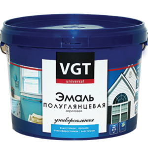 Эмаль ВД-АК-1179 универсальная с/белая база А п/глянцевая (1кг) ВГТ