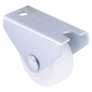 Опора колесная неповор.на площ. 30мм пласт белый