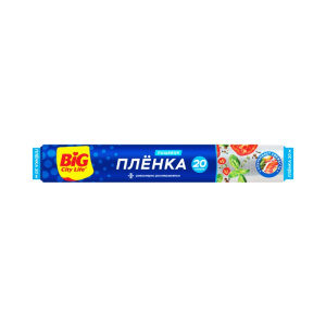 Пленка пищевая 8мкм рулон 20м БИГ СИТИ 216213
