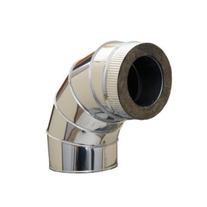 Сэндвич-отвод 115/180мм 90° нерж/оцин.