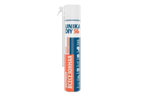 Пена бытовая всесезонная UNIKA DIY 50 (650гр)