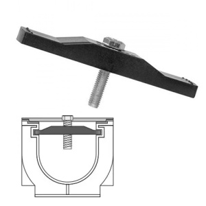 Крепеж к лотку водоотводному пласт.DN 100  (108)