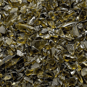 Стеклянная крошка оливковая фр.7-15мм (20кг)