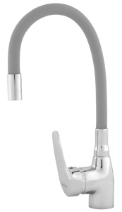 Смеситель MELODIA Ostessa д/ванны гибкий излив серый MDV40615Gray 
