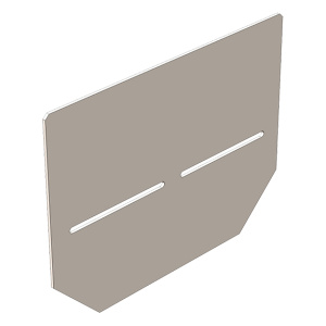 Торцевая заглушка унив.д/лотка водоотводного DN100 стальная