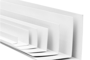 Угол отделочный из ПВХ 10х10мм белый 2,7м