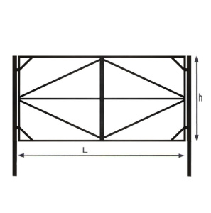 Каркас ворот тип №2 (3,5*1,8) 234