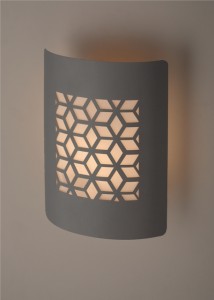 Светильник декор. подсветка ЭРА Е27 МАХ60W IP54 хром/белый 6034