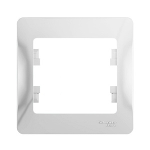 Рамка 1-м Glossa белая GL000101