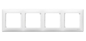 Рамка 4-м Valena гориз. белая Leg774454