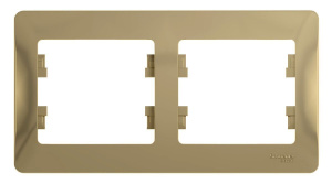 Рамка 2-м Glossa титан GL000402