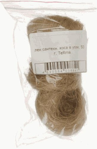 Лен сантехнический коса 100гр 10047 / 12803 / 20174