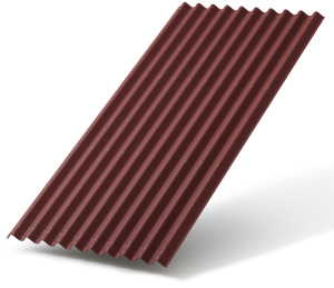 Лист Ондулин Smart красный 1,95х0,95м (без гвоздей) Лист Ондулин Smart красный 1,95х0,95м (без гвоздей)