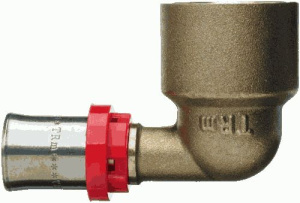 Угольник пресс 16*3/4" с вн.рез. красн.кольцо TRm02530