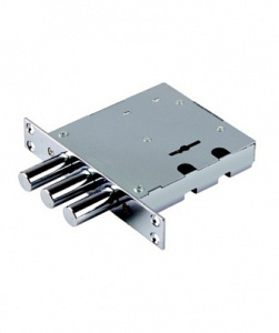 Замок врезной Верхний 2514С-4Р 3 круглых ригеля d-14мм