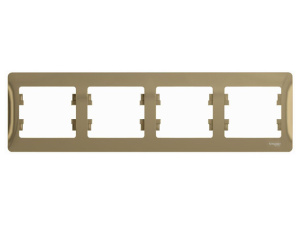 Рамка 4-м Glossa титан GL000404