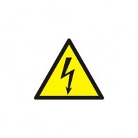 Знак "Молния"25*25*25мм(наклейка)(1уп-50шт)