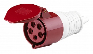 Розетка 214 переносная 3Р+РЕ 16А 380Вт IР44 ИЭК