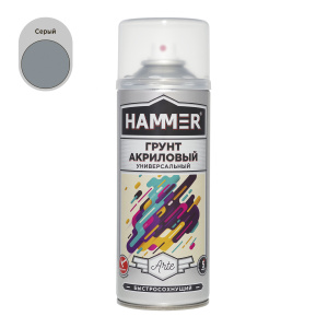 Грунт акриловый Hammer серый (520мл)