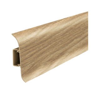 Плинтус ПВХ с кабель-кан.с мягк.краем 55мм 272 сосна золотистая 2,2м