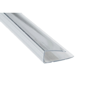 Профиль торцевой П 6мм L=2,1м (прозрачный) Профиль торцевой П 6мм L=2,1м (прозрачный)