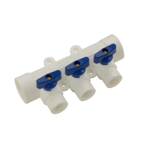 Коллектор РРR с кранами 40*20*3 (синие)