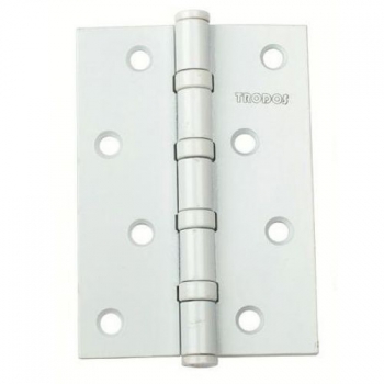 Петля Trodos 100*70*2,5мм 4ВВ белая (WW) 201087