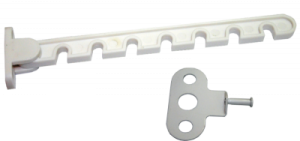 Ограничитель оконный д/пл. окон 7-гребенок белый  00288