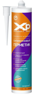 Герметик силик. унив. прозрачный XP  (260мл) 02-03-07