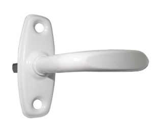 Ручка завертки врезной Р1 полимер.белая  58001/16517