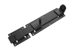 Засов плоский с проушиной ЗПП-350 черный DOMART г.Балаково  59623