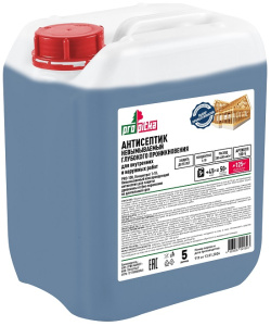 Невымываемый антисептик-консервант для защиты древесины готовый 1:10 (5л) PRO-100 PROpitka