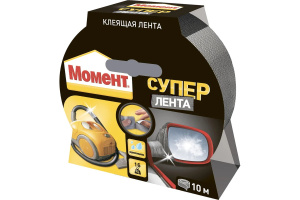 Лента клейкая серебрянная Супер лента унив. 10м Момент 1760304 Лента клейкая серебрянная Супер лента унив. 10м Момент 1760304