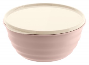 Миска (салатник) с крышкой Latina 3,2л бежевый 222136727/06 Homver 903715