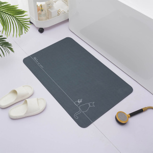 Коврик MELODIA QUADRO диатомитовый 50х80 серый MK207 / 21466 Коврик MELODIA QUADRO диатомитовый 50х80 серый MK207 / 21466