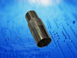 Переходник гнездо TV-гнездо TV F P108-59 цинк