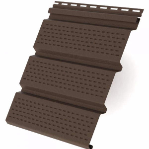 Софит 208*3000 с перфор.  коричневый